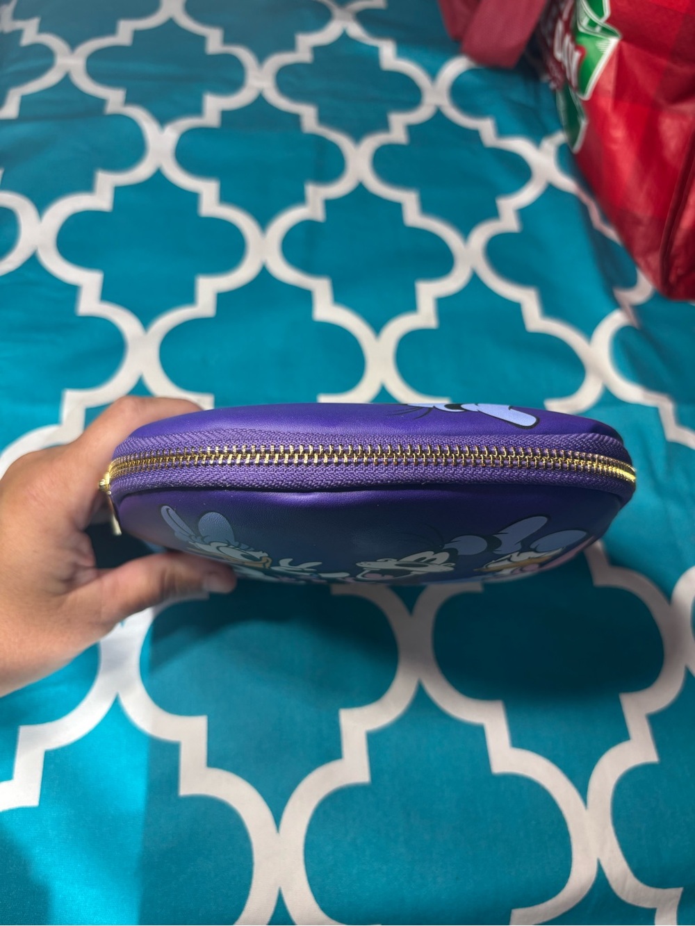 New Disney Purple Character Cosmetic Pouch Makeup Bag - Picture 4 of 6